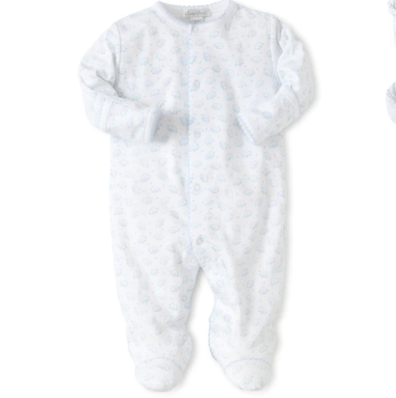 Kissy Kissy Other - Kissy Kissy Blue Ele-Fun Pima Cotton Footie Sz NB